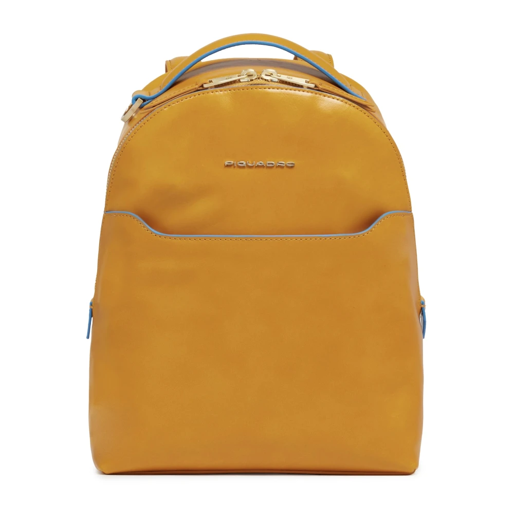 Piquadro Herren Gelb Blue Square Rucksack