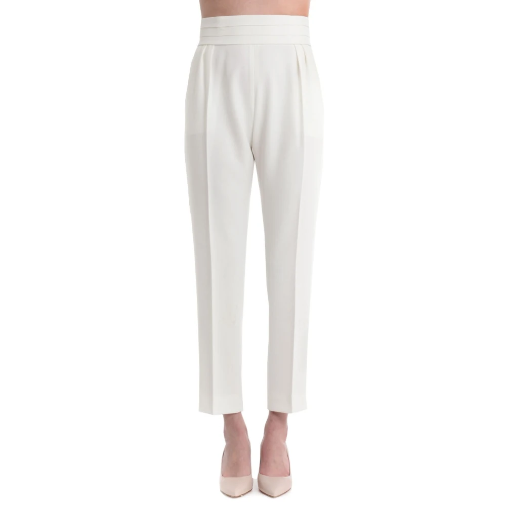 Max Mara Mujer Blanco Pantalones, Talla: M