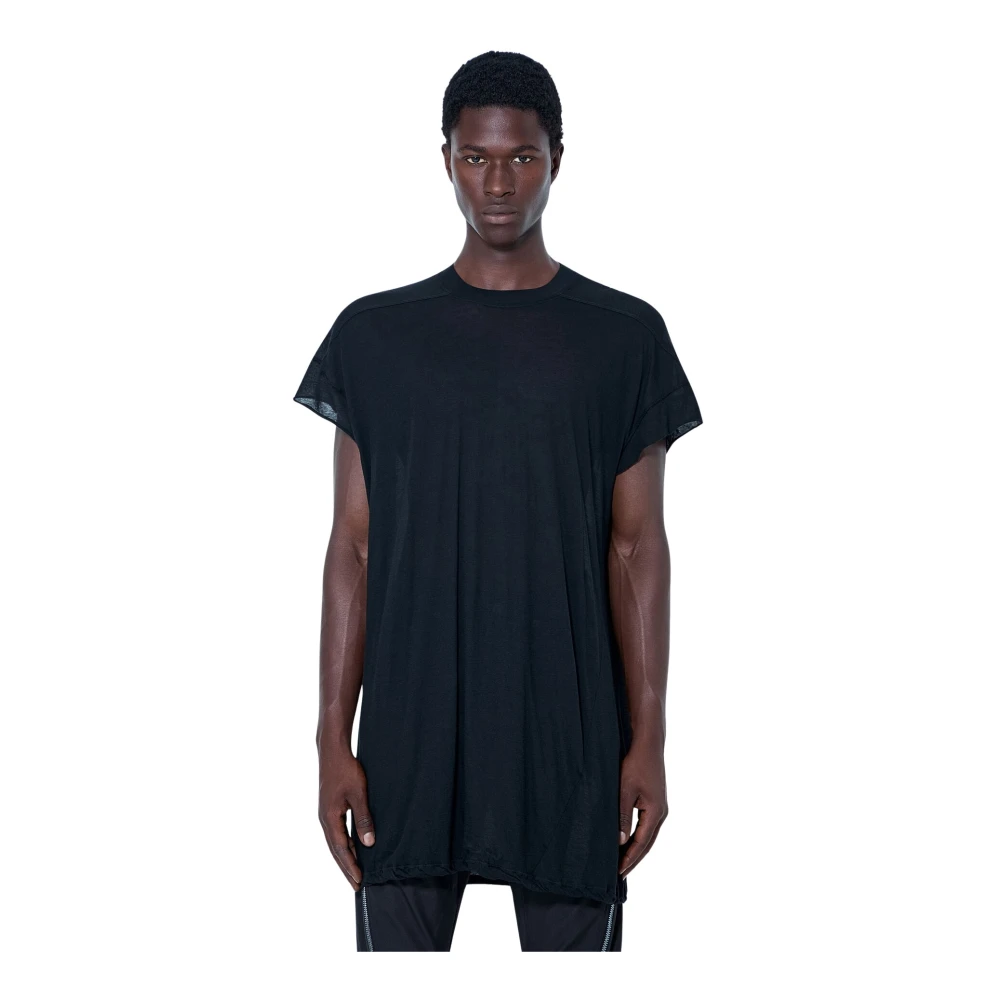 Rick Owens , Oversized Tops, Male, Black, M, Jumbo Short Sleeve T-Shirt