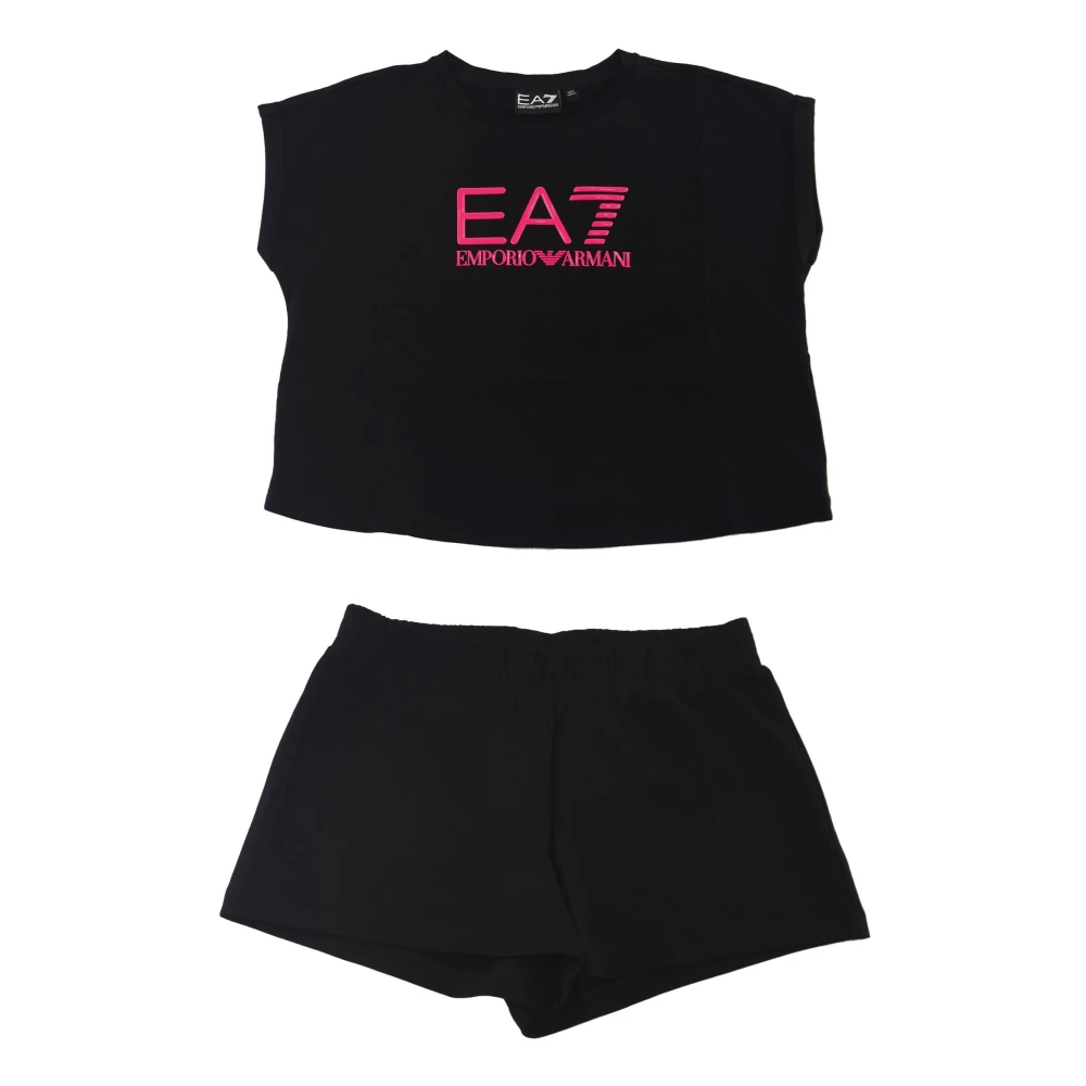 Armani Sportig T-shirt och Shorts Set Black, Flicka