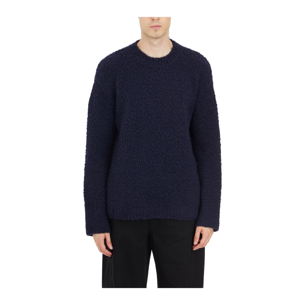 UMA Wang Wol Cashmere Trui Blue Heren