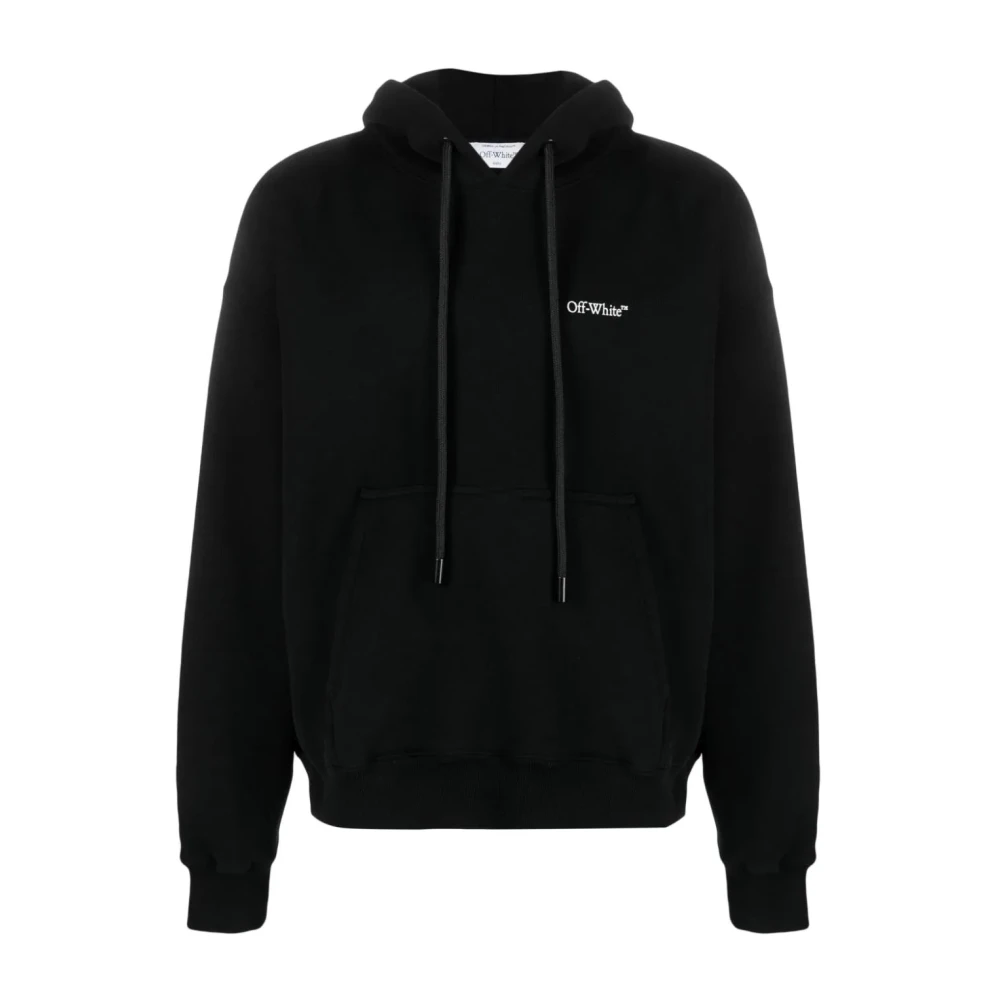 Off White Men's Black Hoodies, M, Lunar Arrow Skate Hoodie