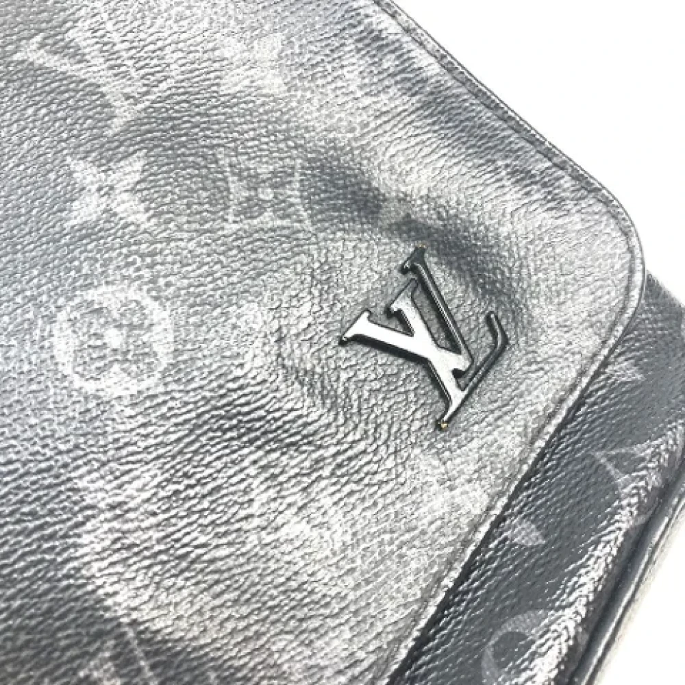 Louis Vuitton Vintage Pre-owned Cotton louis-vuitton-bags Gray Dames