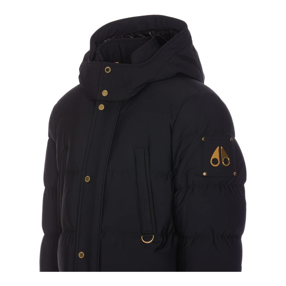 Moose Knuckles Zwarte Winterjassen voor Mannen Black Heren