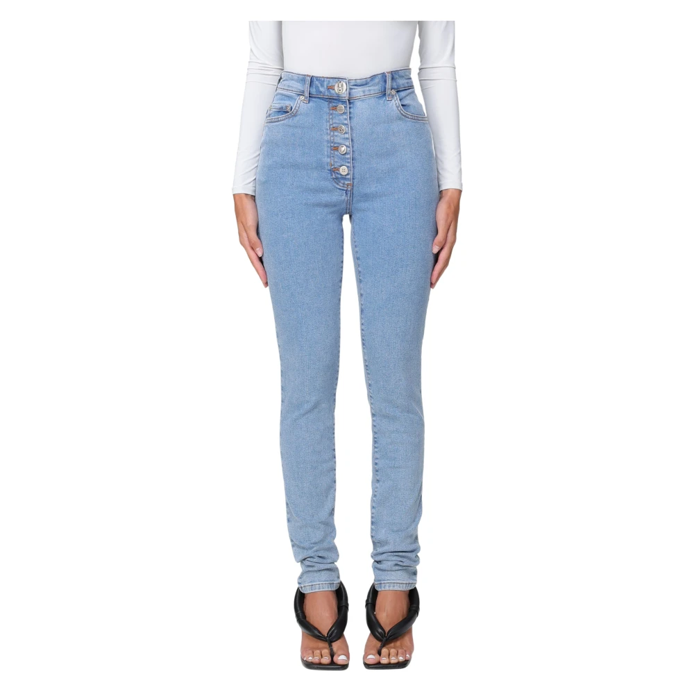 Moschino Women's Blue Skinny Fit Jeans, W30, Stylish Trousers