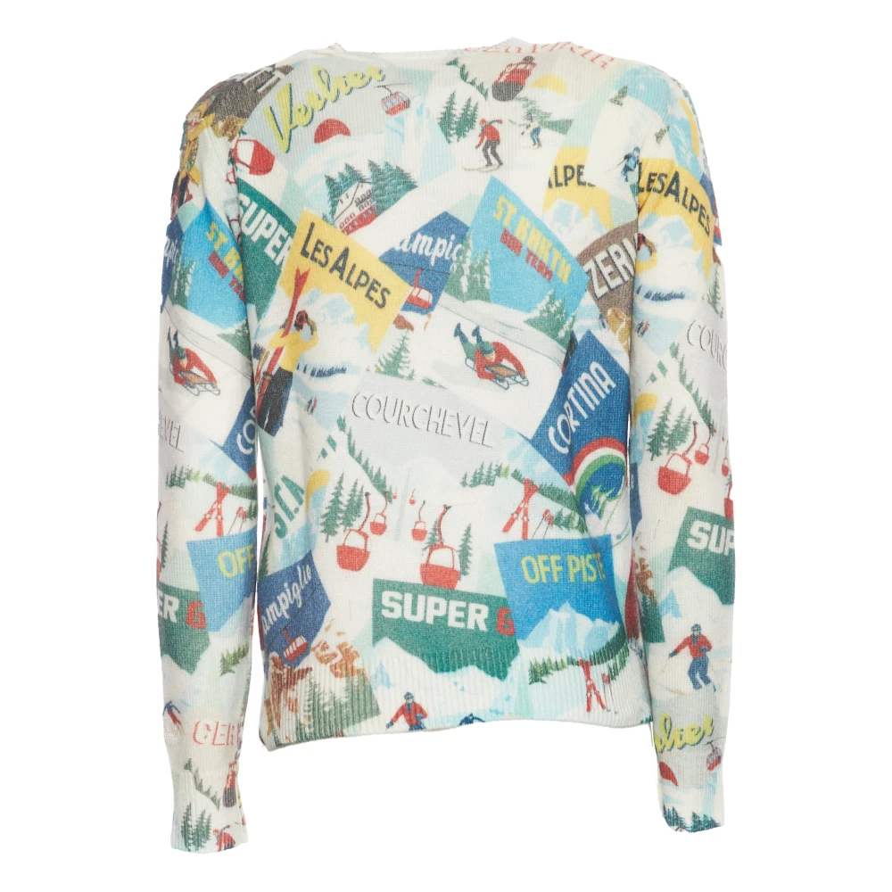 MC2 Saint Barth Multicolor Jacquard Print Trui Multicolor Dames