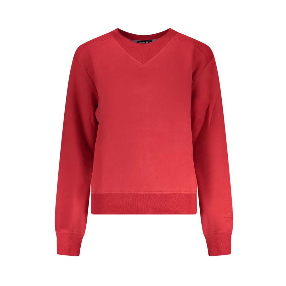 North Sails Women's Red Long-Sleeved Sweatshirt - Sweatshirts - L - Sweatshirts & Hoodies
