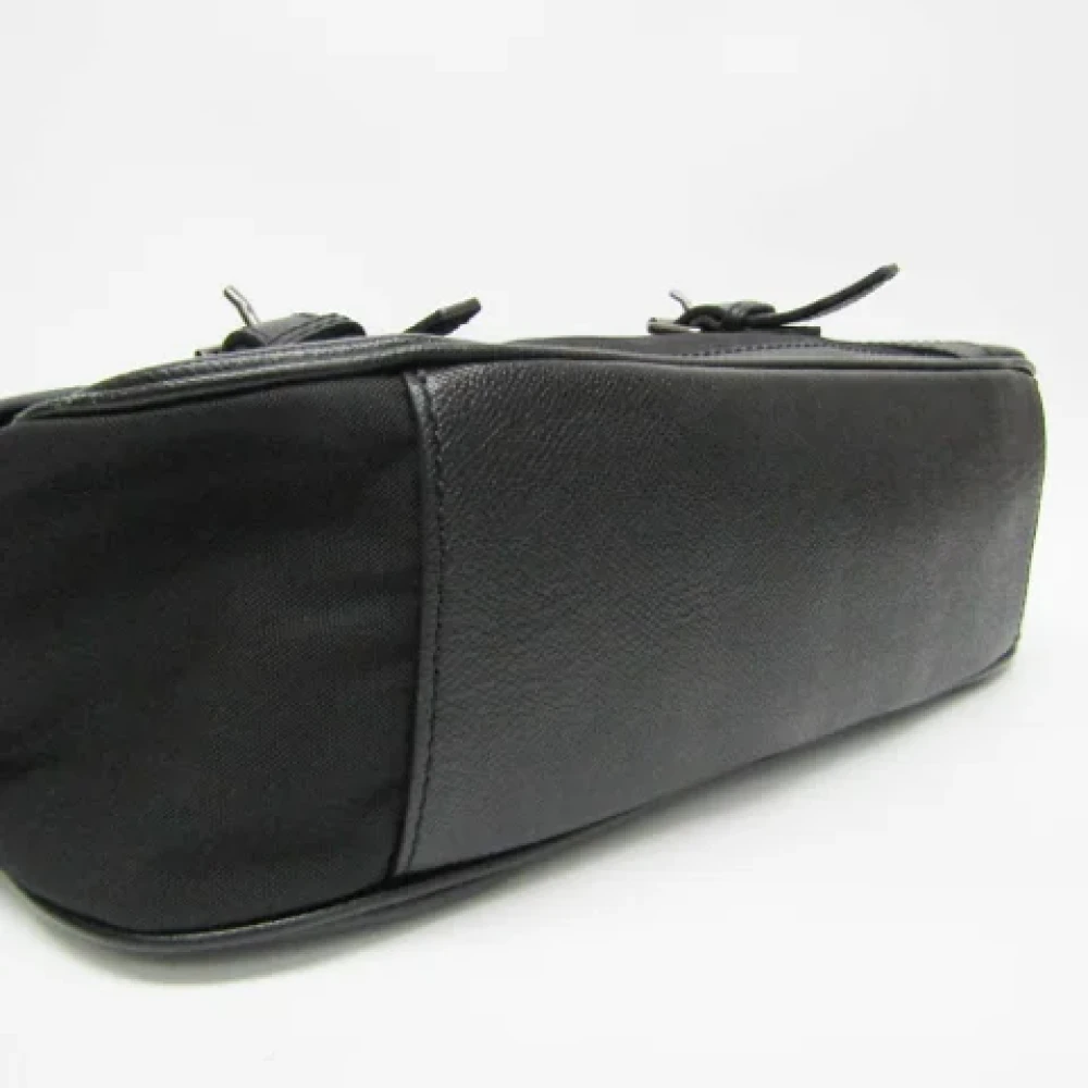 Burberry Vintage Pre-owned Canvas shoulder-bags Black Dames