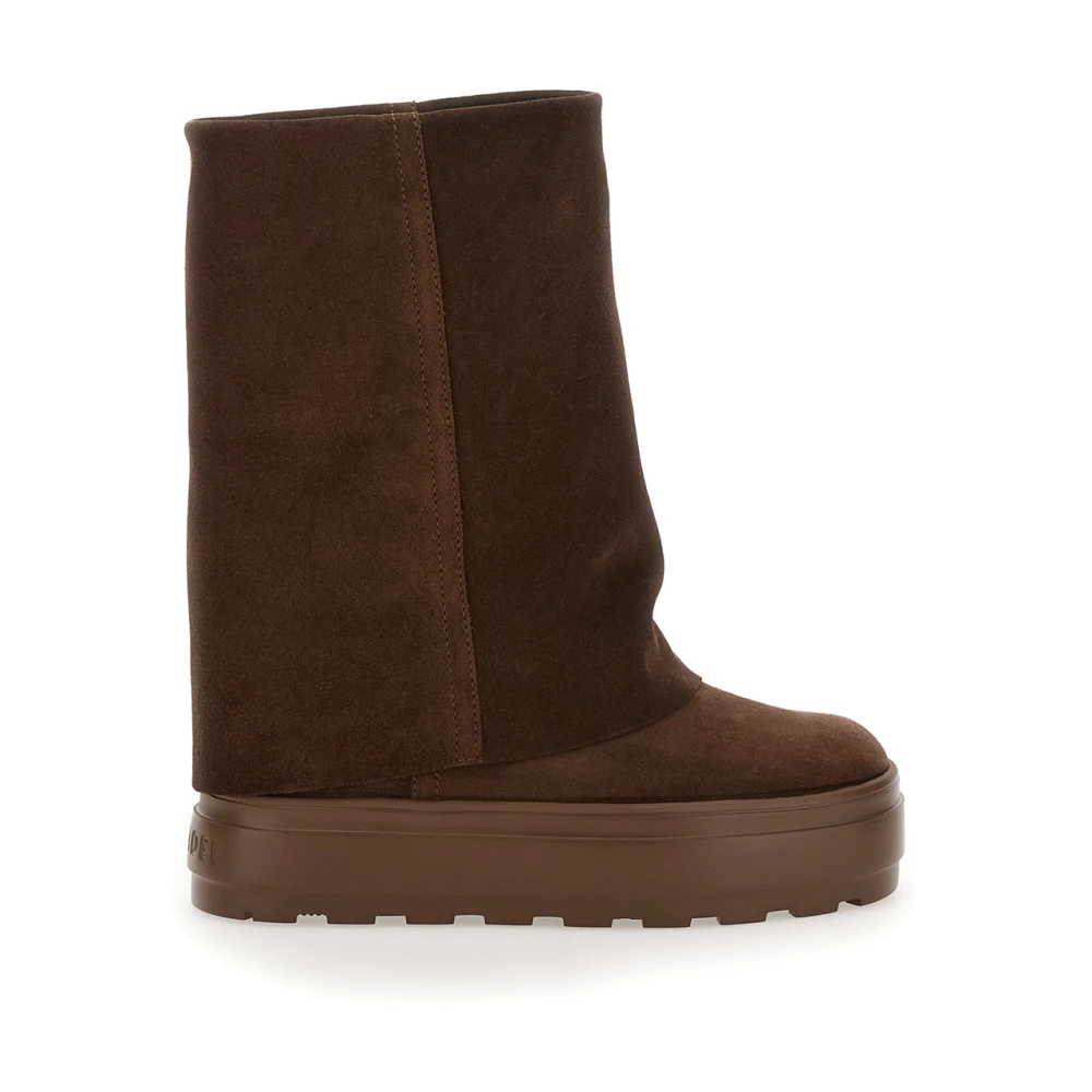 Casadei Brown Renna Boots - Female - High Boots - Brown - 4 1/2 Uk - Shoes