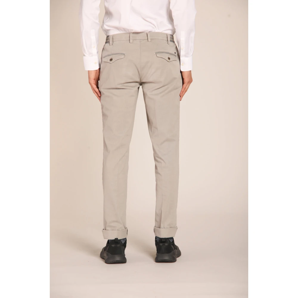 Mason's Grijze Chino Jogger Broek Regular Fit Gray Heren
