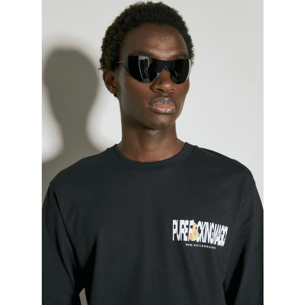 Boiler Room Long Sleeve Tops Black Heren