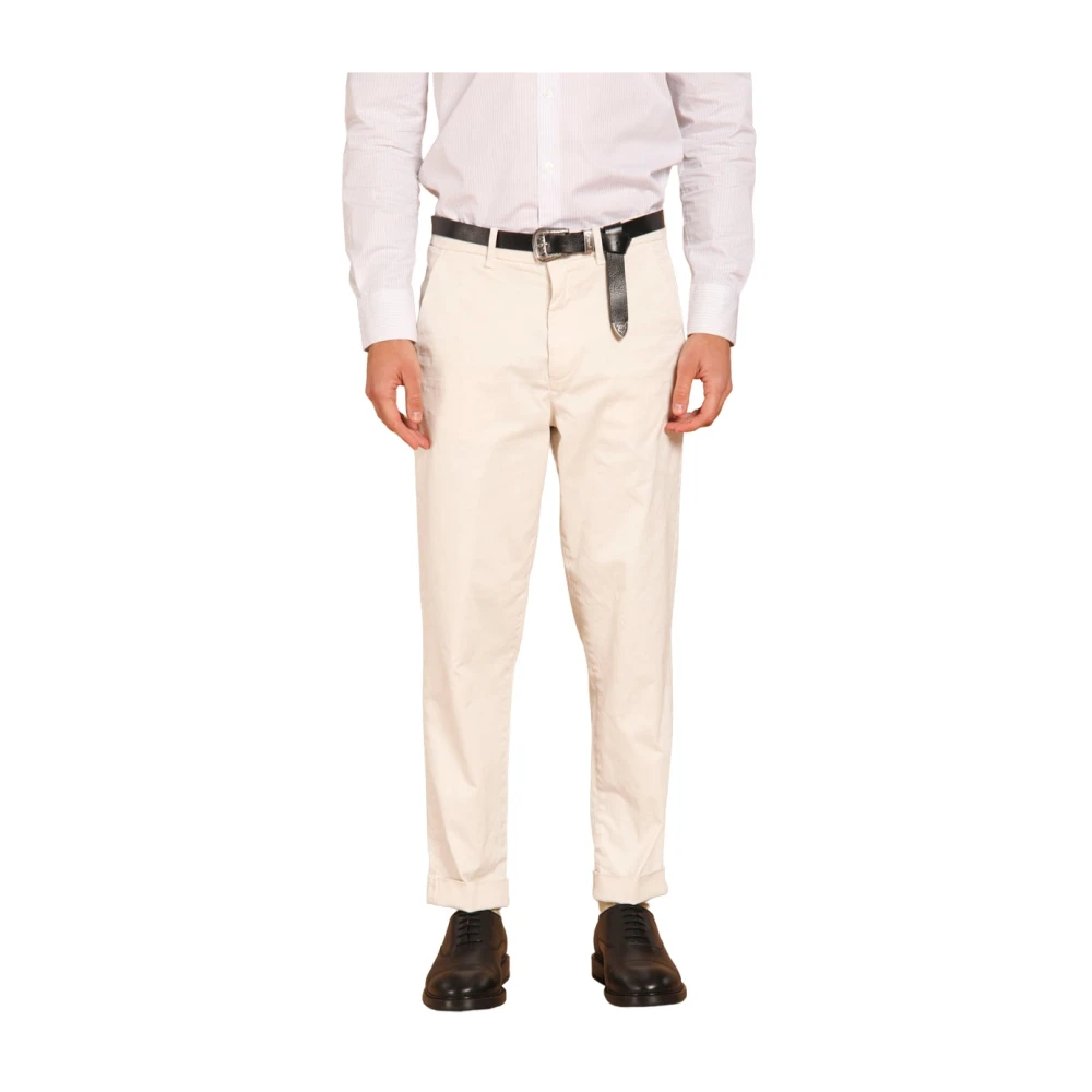 Mason's Winter Heren Chinos 22 in Wit White Heren