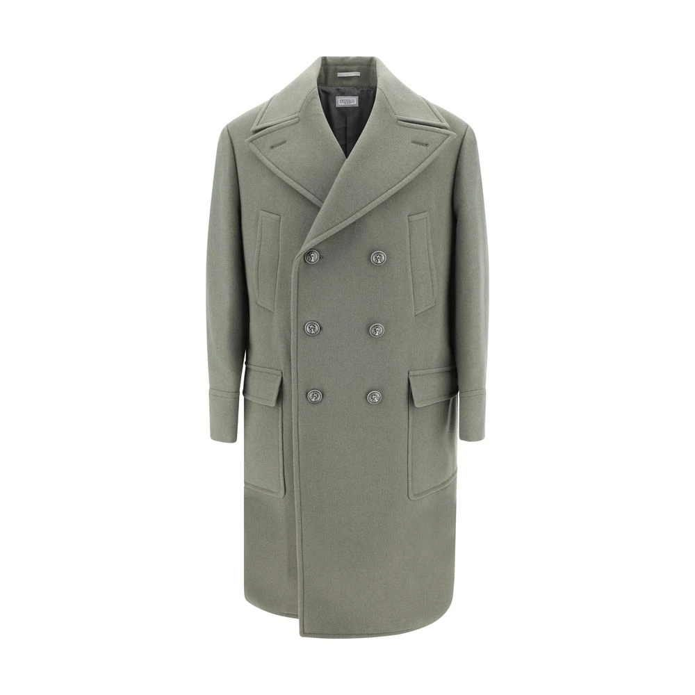 Coats > Double-Breasted Coats - - Brunello Cucinelli - Modalova