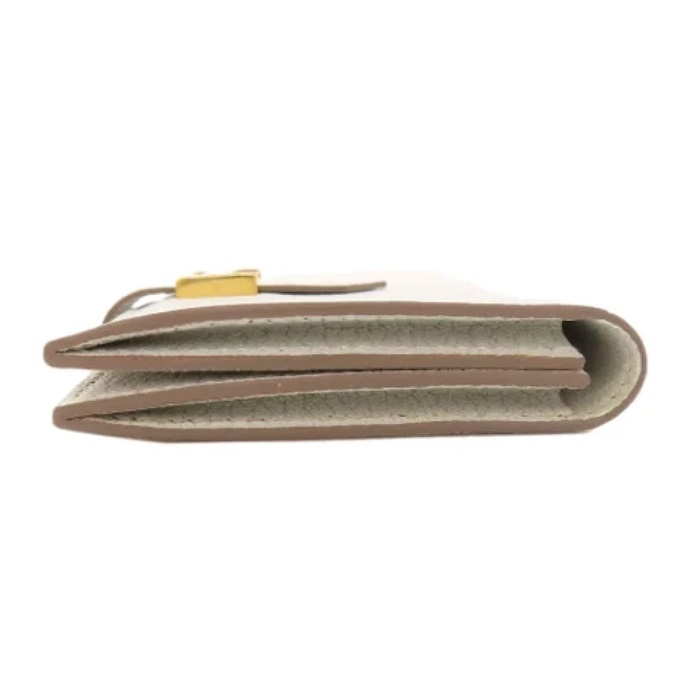 Hermès Vintage Pre-owned Leather wallets White Dames