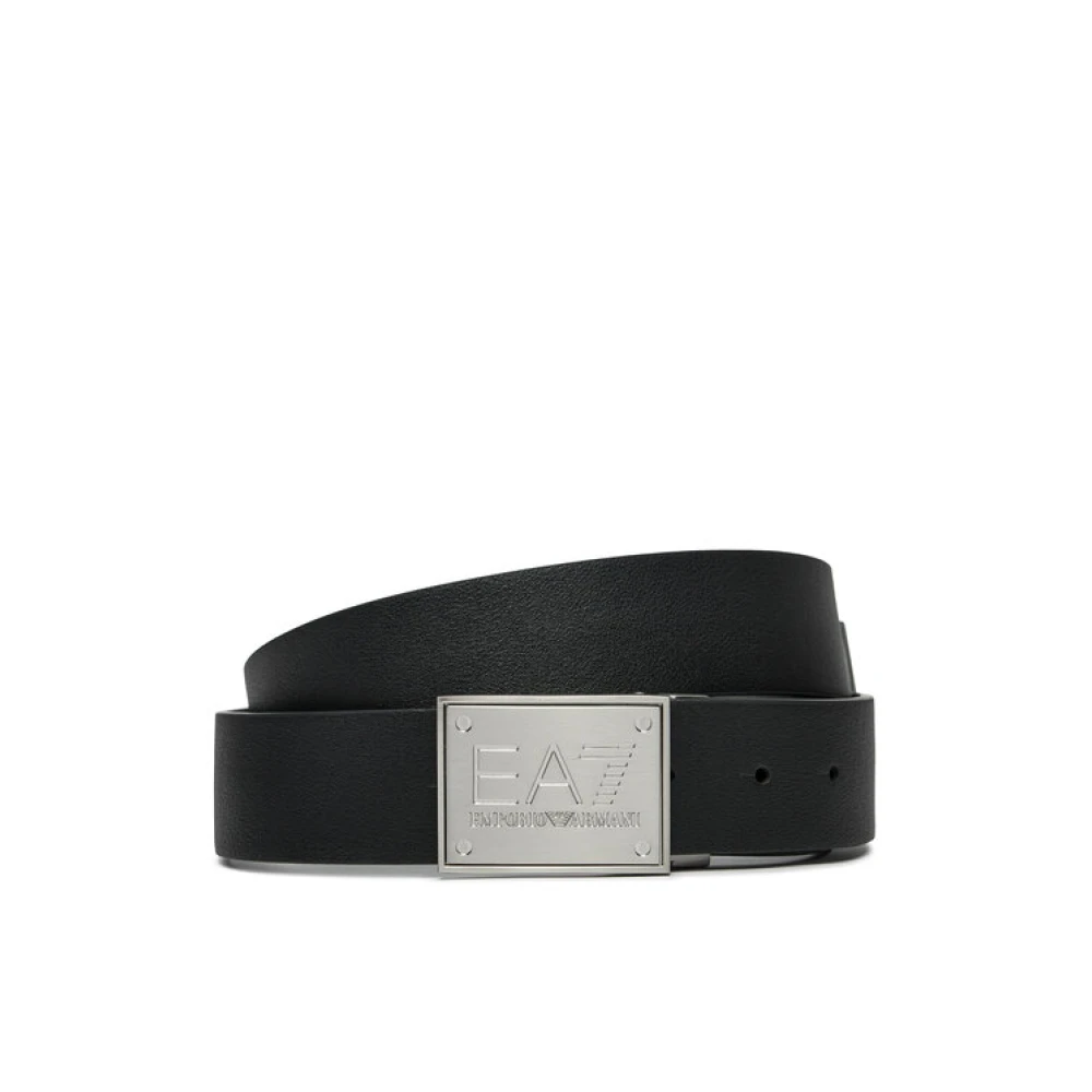 Emporio Armani EA7 Omkeerbare riem met plaque Black Unisex