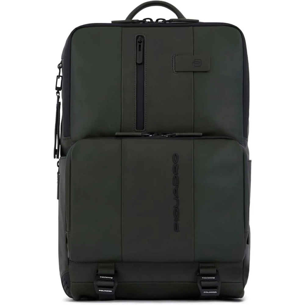 Piquadro Unisex Verde Bolsos, Talla: One Size