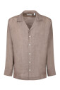 chemise-en-lin-marron-style-decontracte