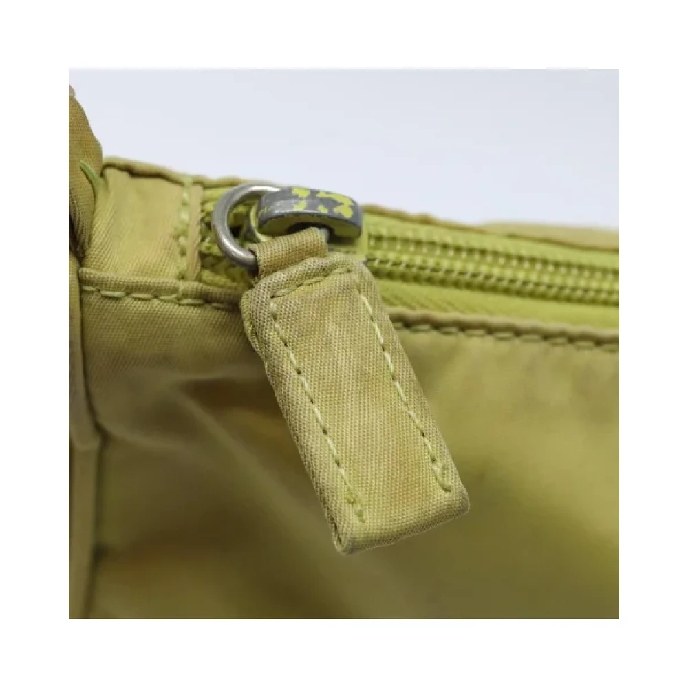 Prada Vintage Pre-owned Nylon prada-bags Yellow Dames