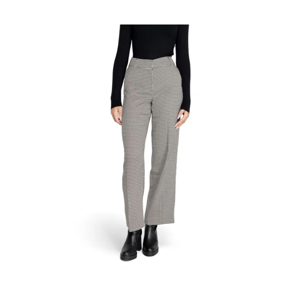 Only Zwarte Polyester Jeans & Broek Black Dames