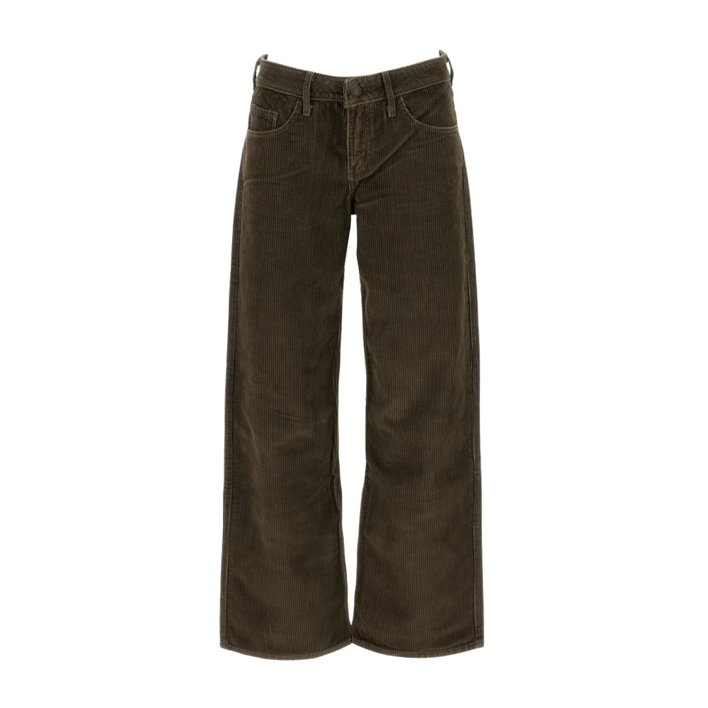 Levi's Straight Trousers - Female - Wide Trousers - Brown - W28 - Trousers - Image 5