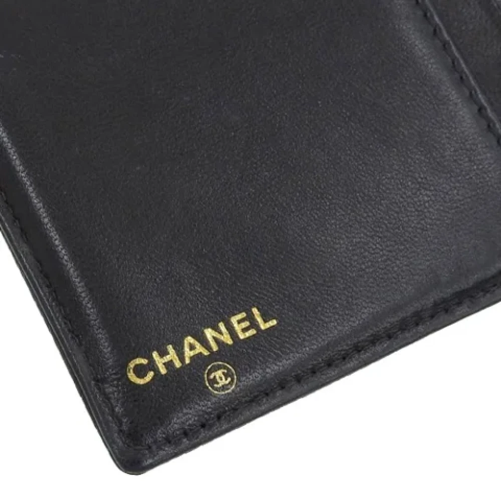 Chanel Vintage Pre-owned Canvas wallets Black Dames