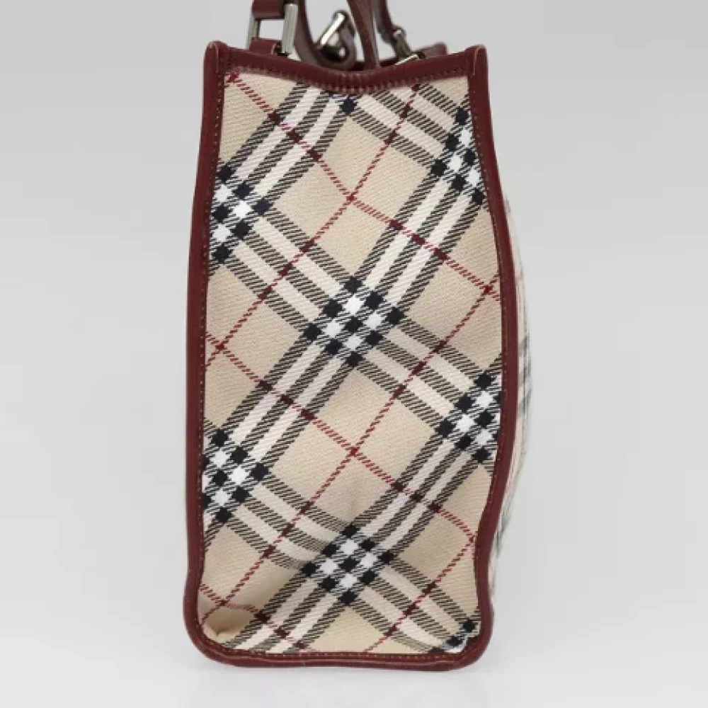 Burberry Vintage Pre-owned Canvas handbags Beige Dames
