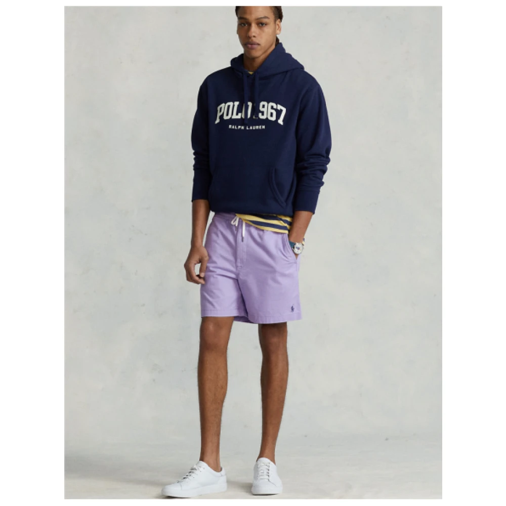 Polo Ralph Lauren Elastische taille Prepster Shorts Purple Heren