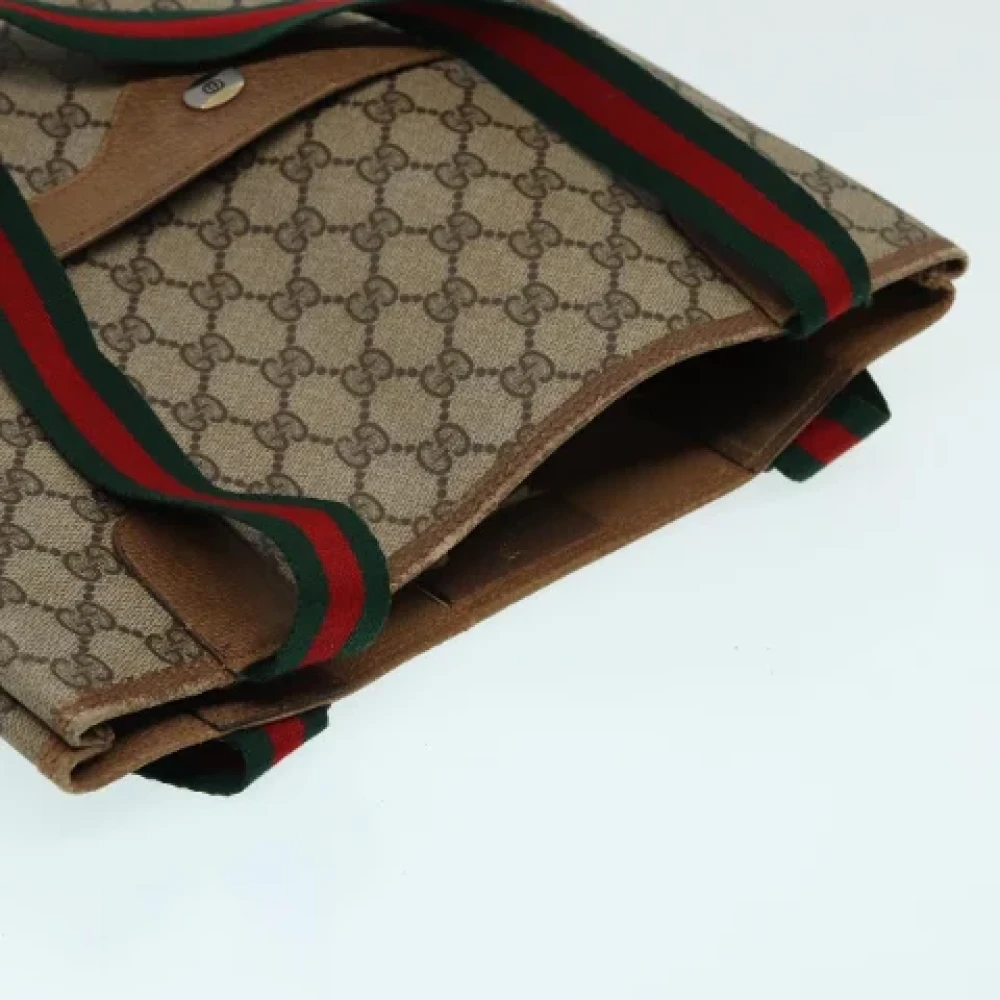 Gucci Vintage Pre-owned Leather totes Beige Dames