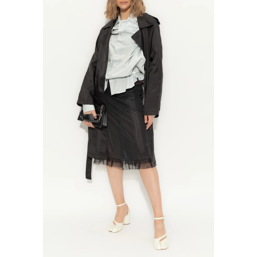 Maison Margiela Overhemd met zak Blue Dames