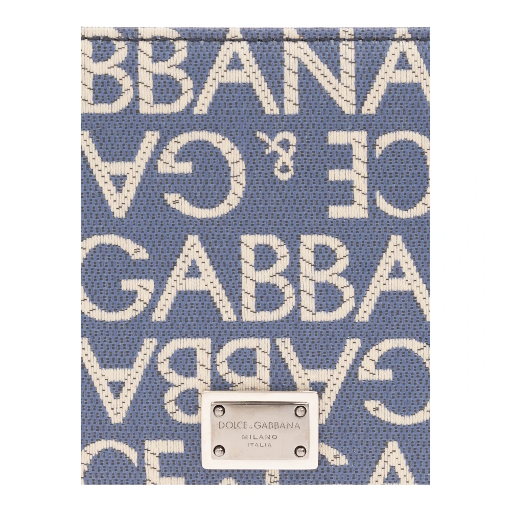 Dolce & Gabbana Opvouwbare portemonnee Blue Heren