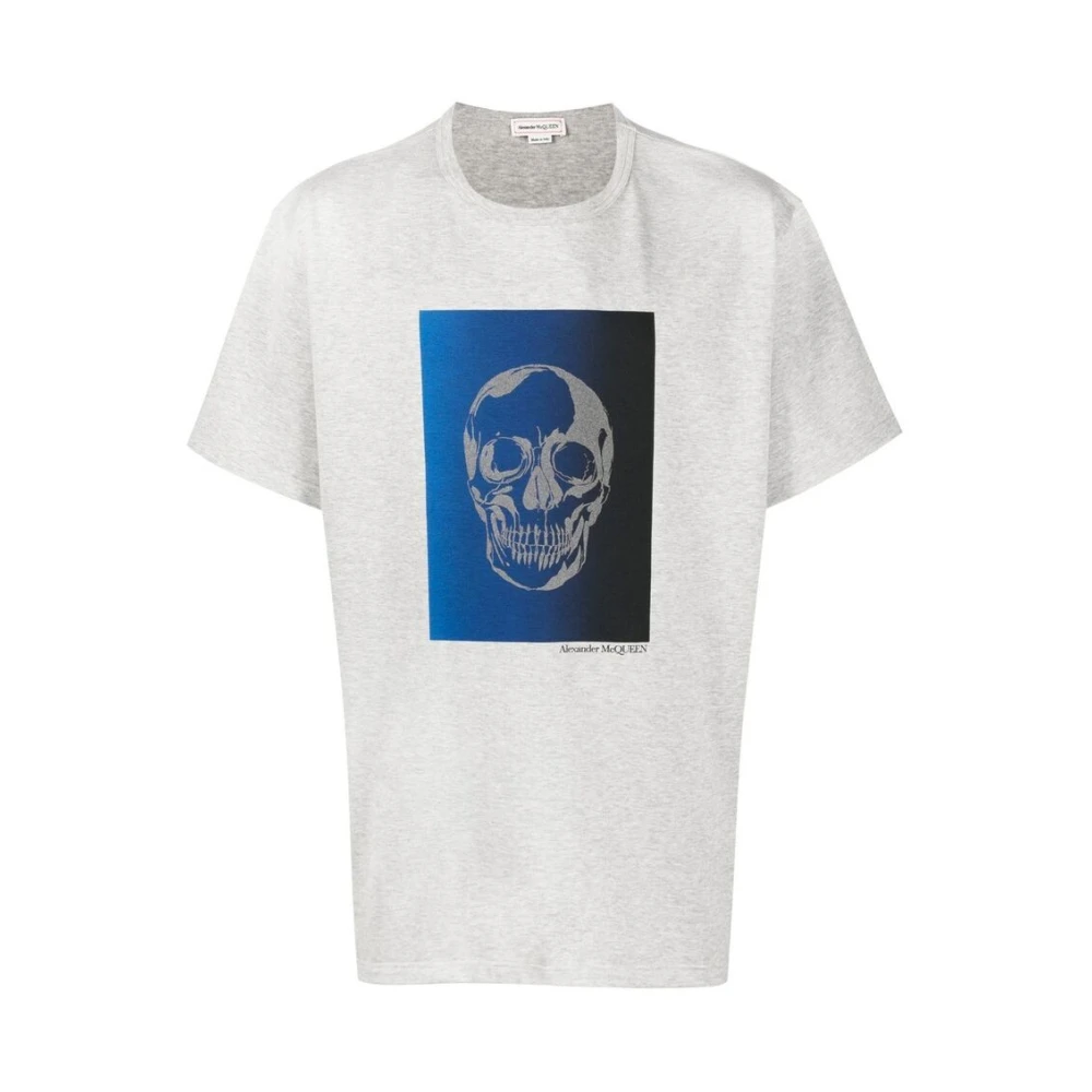 Alexander mcqueen T-shirt met schedelprint Gray Heren