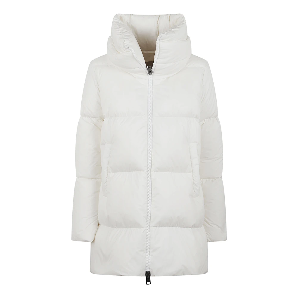Herno Vrouw Wit Nylon Donsjack