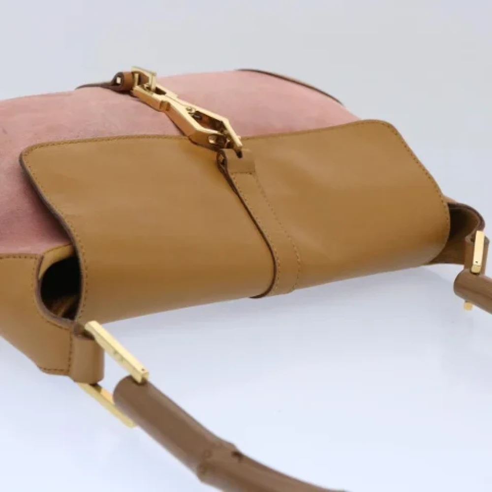 Gucci Vintage Pre-owned Suede handbags Pink Dames