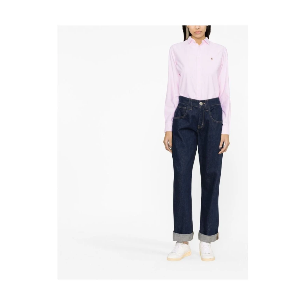 Ralph Lauren Cotton Oxford Overhemd Pink Dames