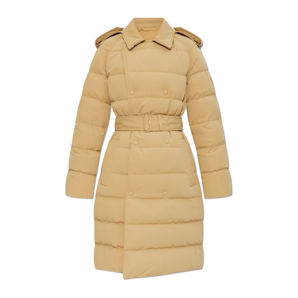 Burberry Donsjack met taille riem Beige Dames