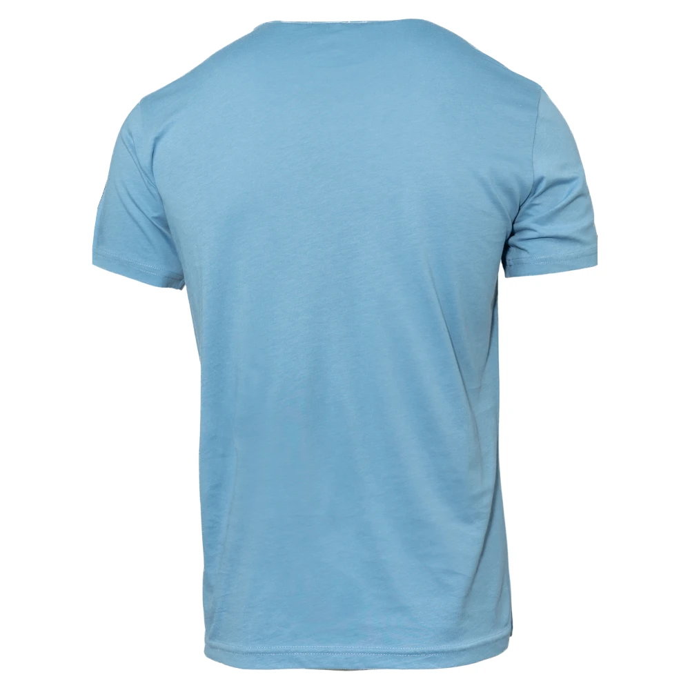 Emporio Armani Slim Fit Gebreid T-shirt Blue Heren