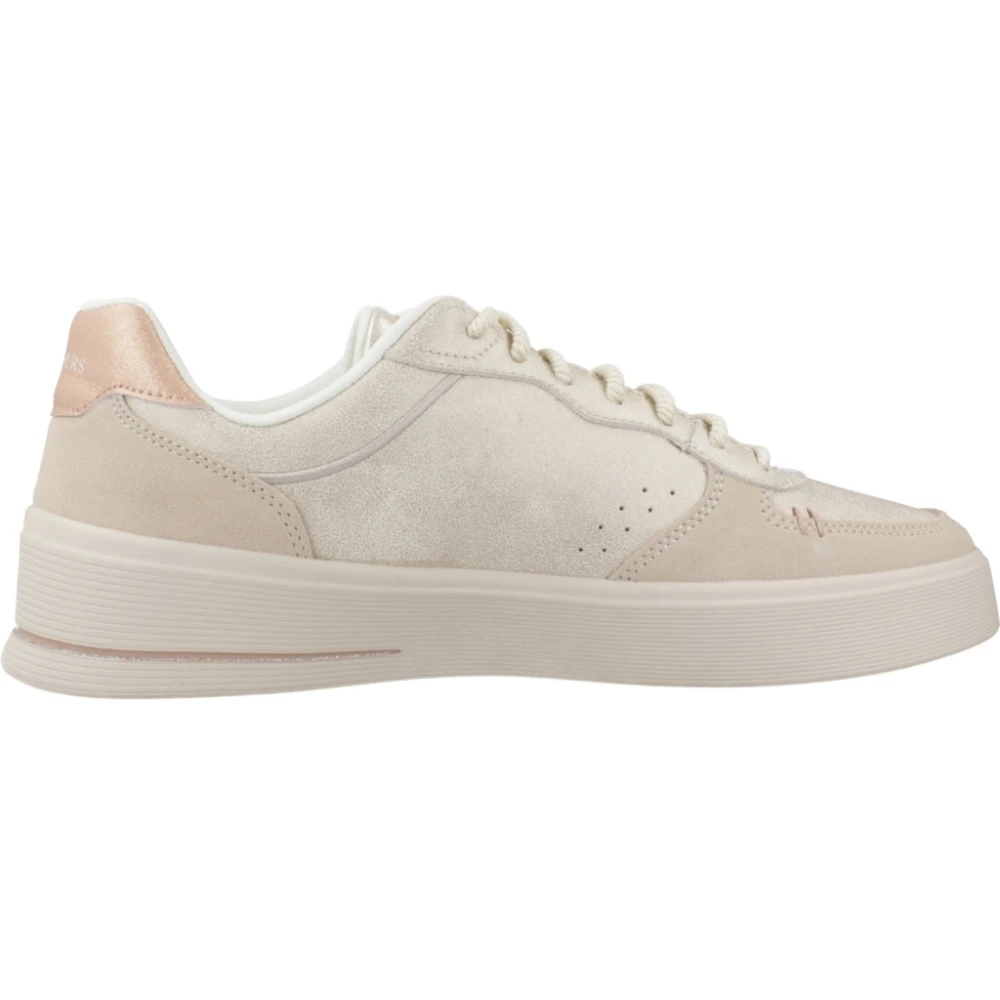 Skechers Hiland Shimmerende Sneakers Dames Schoenen Beige
