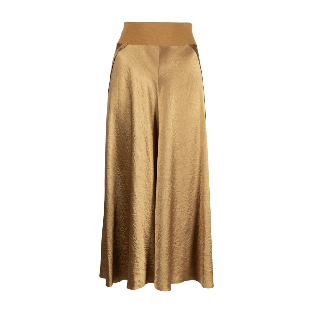 Vince Gele Casual Rok met Ruwe Rand Yellow Dames