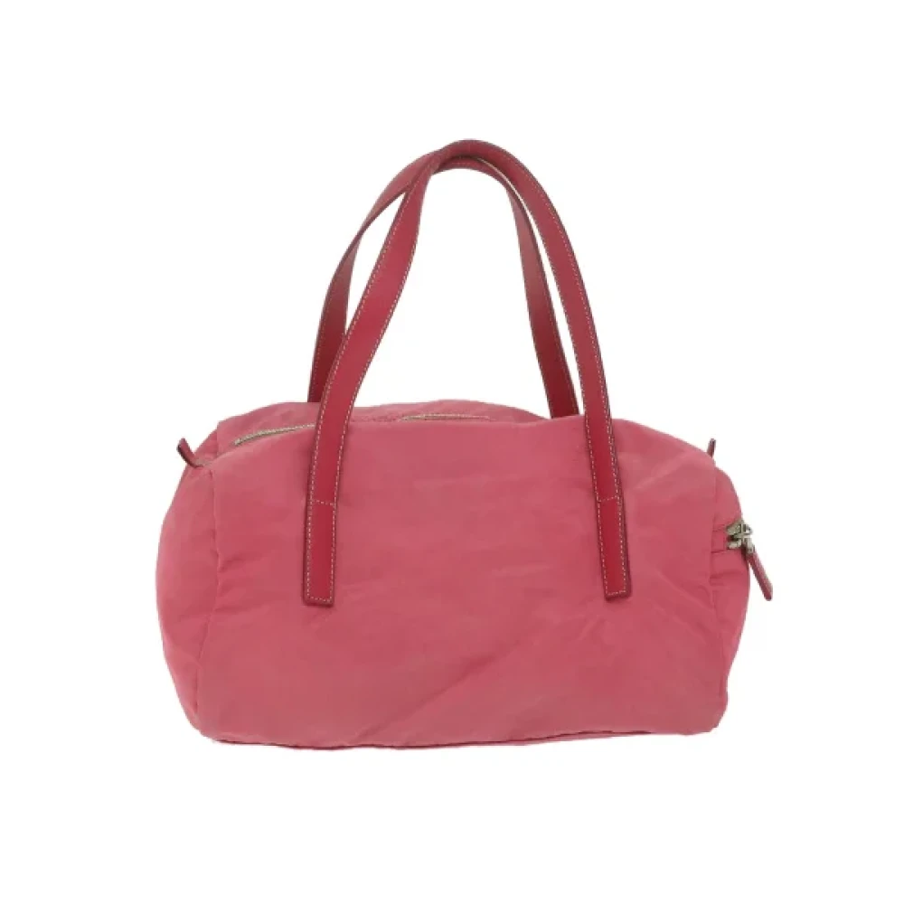 Prada Vintage Pre-owned Nylon handbags Pink Dames