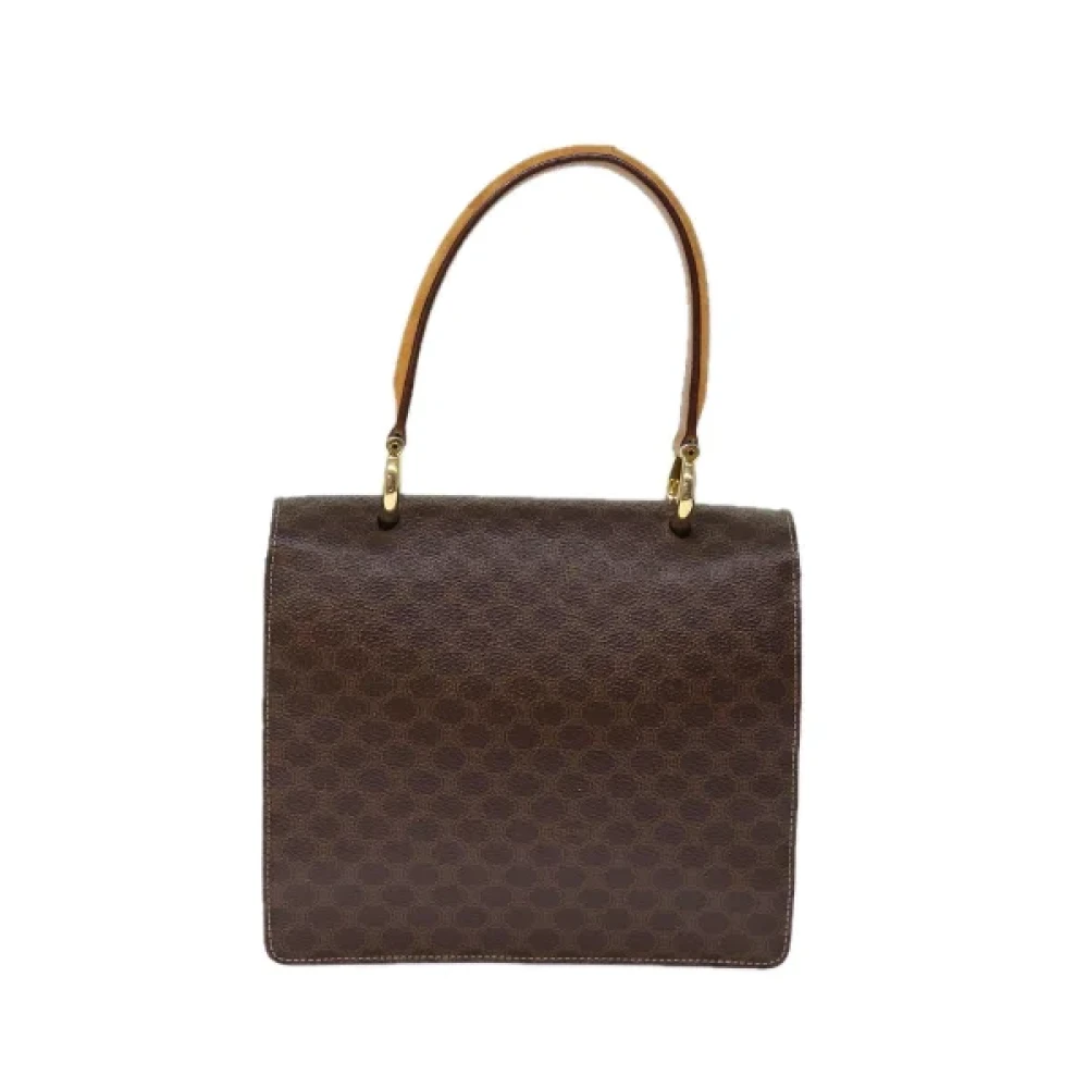 Celine Vintage Pre-owned Leather handbags Brown Dames