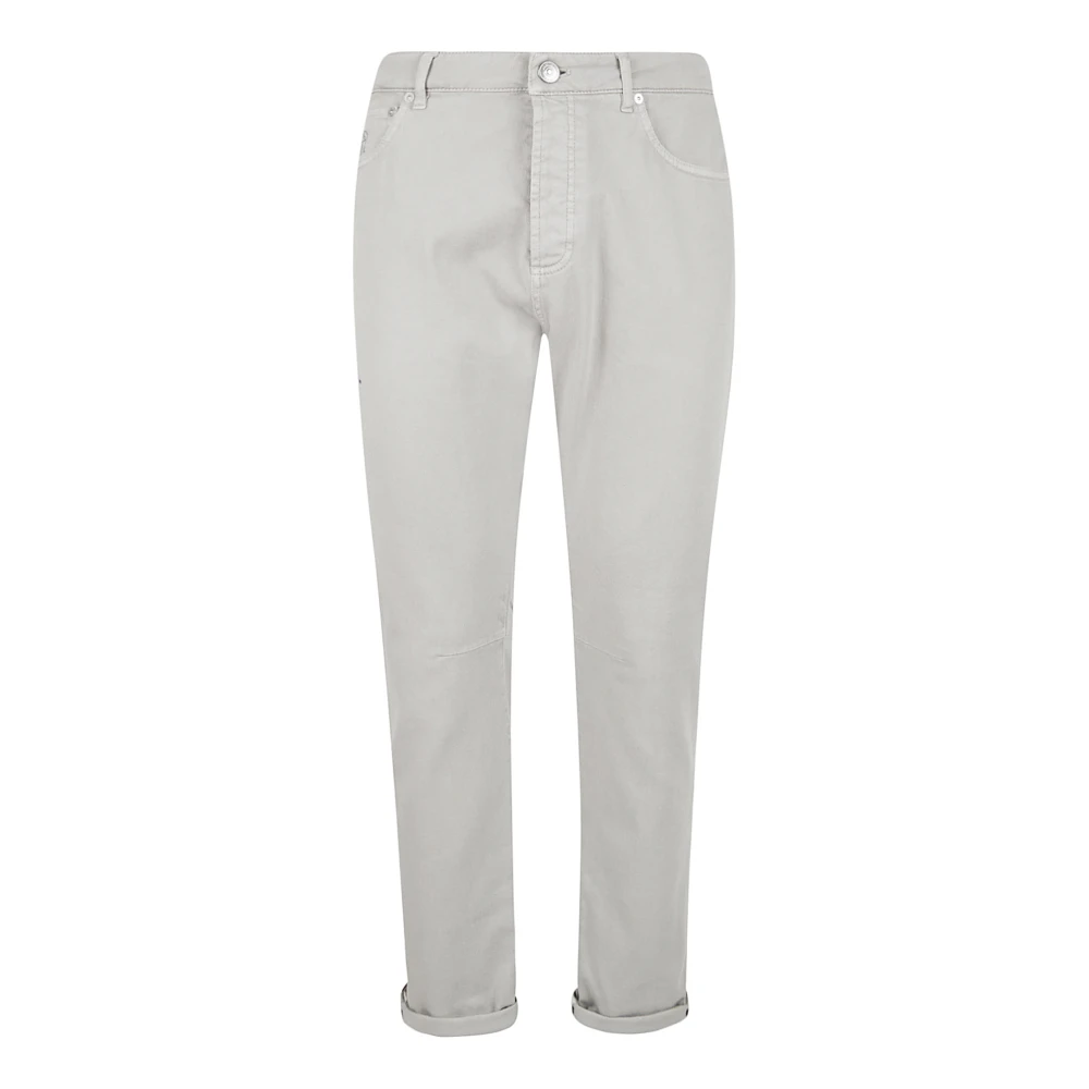 Brunello Cucinelli Gray Dyed Denim Trousers - Male - Slim Fit Jeans - Xl - Jeans