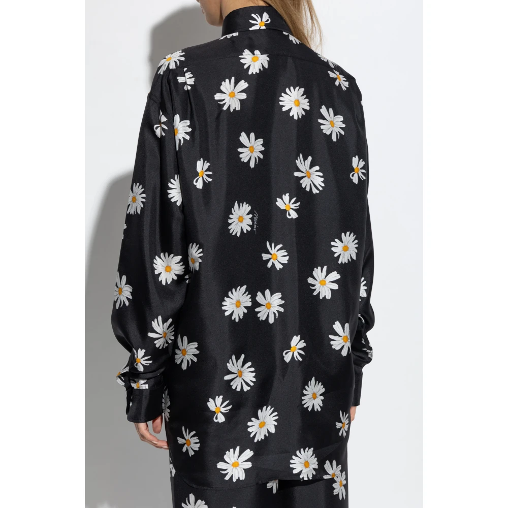 Moschino Zijden overhemd Black Dames