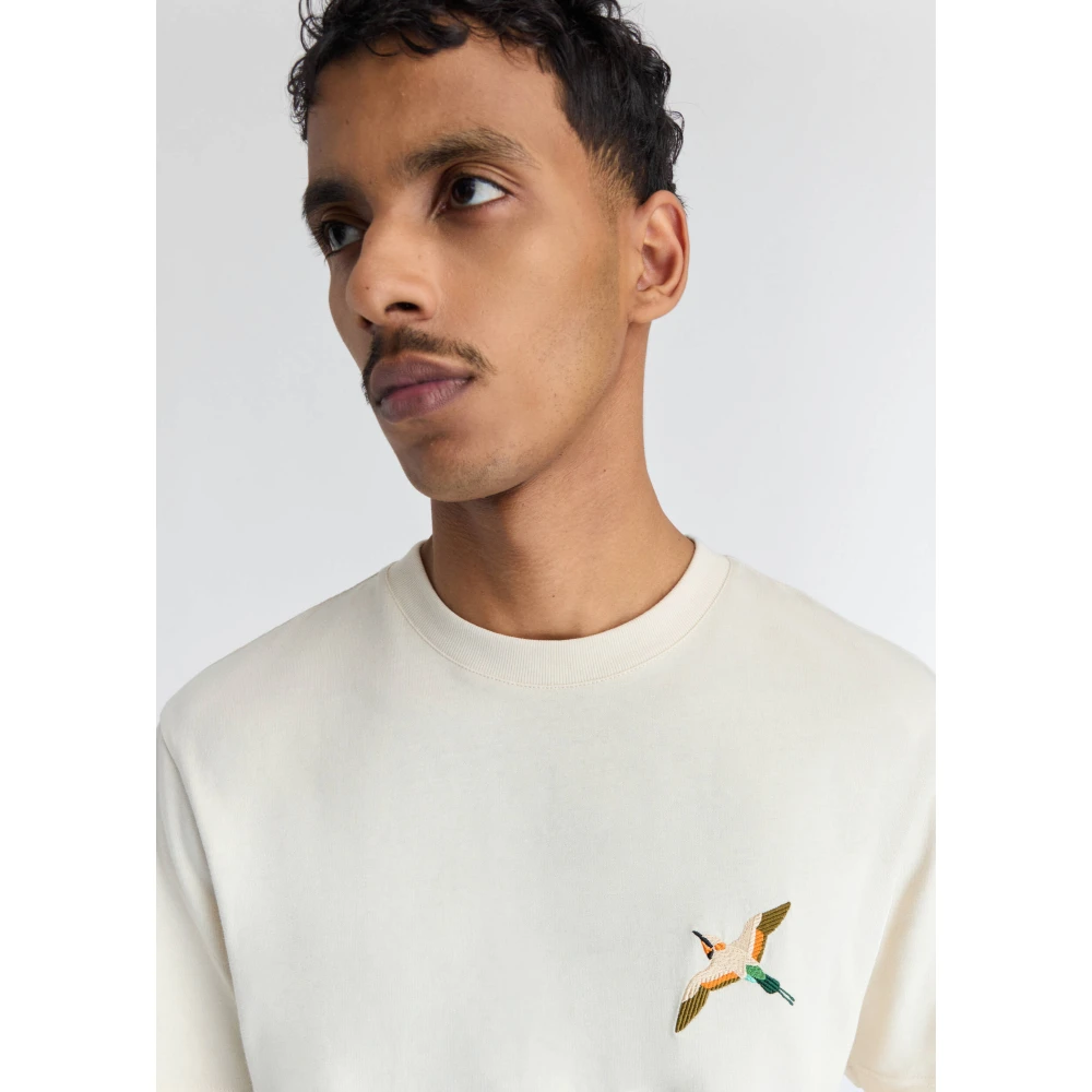 Axel Arigato Single Bee Bird T-shirt Beige Heren