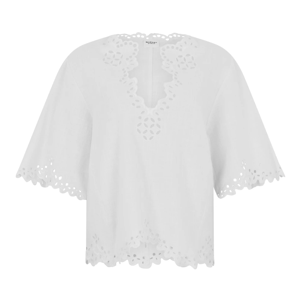 Isabel Marant Women's White Blouses, Xs, Shana Tunic