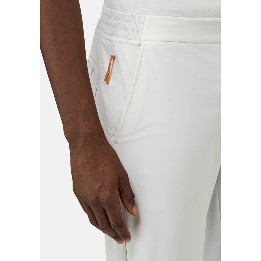 Boggi Milano B Tech Stretch Nylon Broek Gray Heren