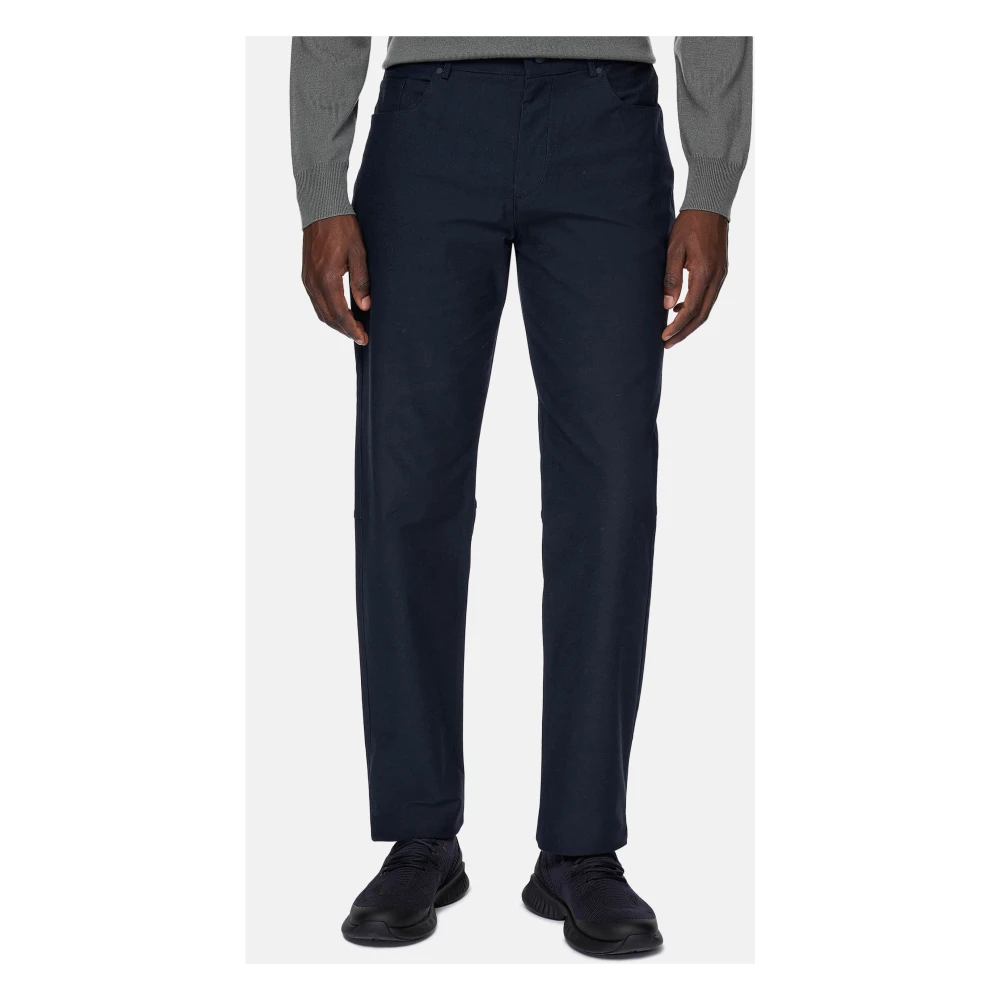 Boggi Milano B Tech Jeans in Technical Fabric Blue Heren