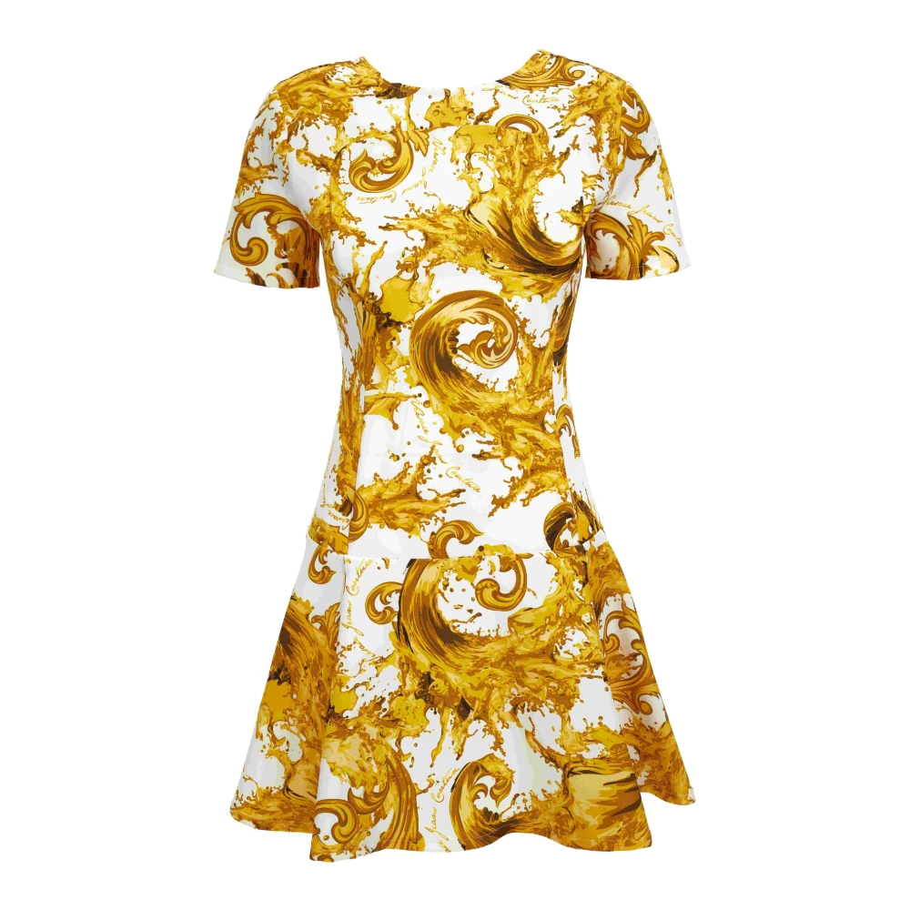 Versace Jeans Couture Damen Weiß Kleider, 2XSgröße: