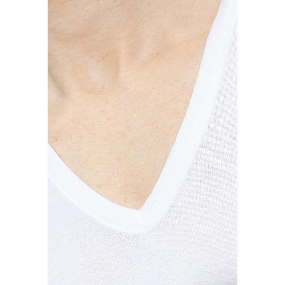 Hanro Katoenen T-shirt White Heren