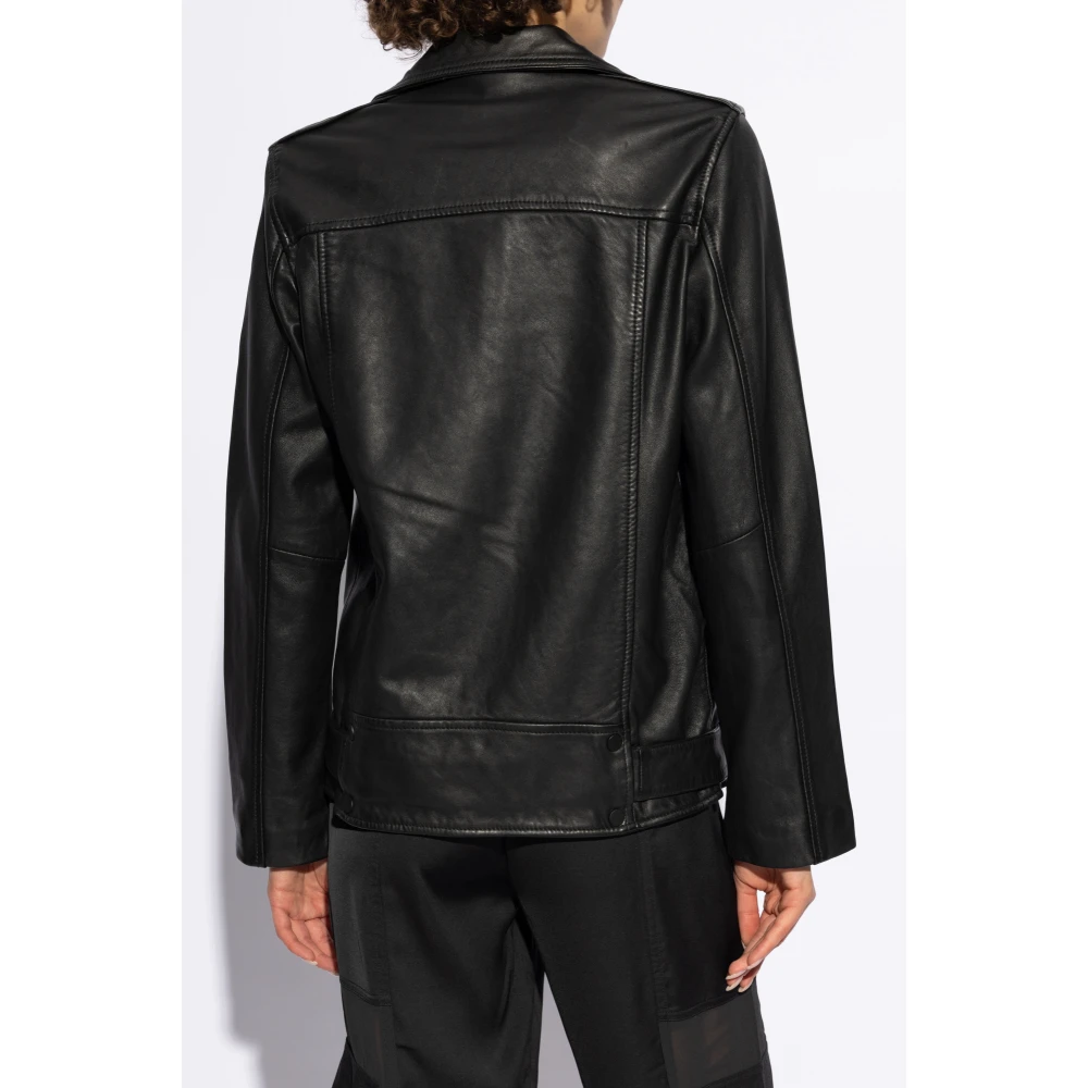 AllSaints Leren jas Billie Black Dames