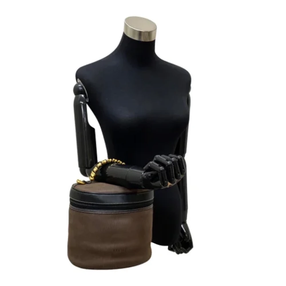 Loewe Pre-owned Fabric handbags Brown Dames